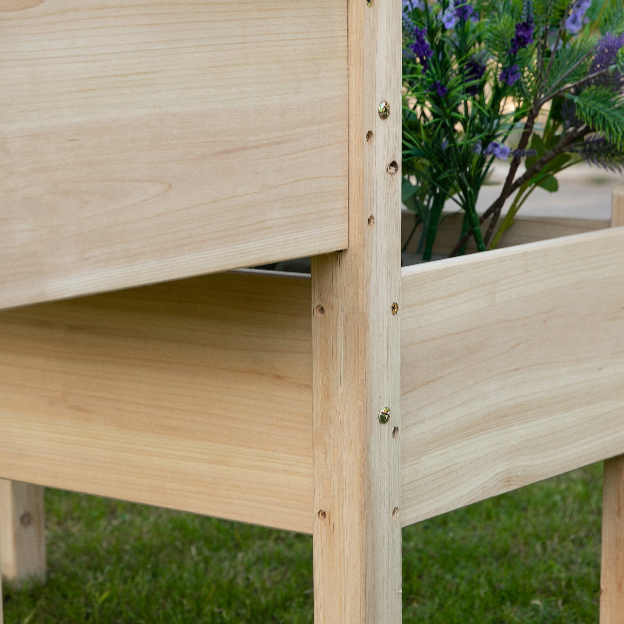 3-Tiers Raised Garden Bed with Trellis